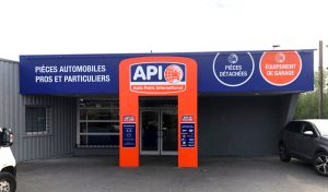 Garage Automobile, API, Valenciennes, enseigne éclairée