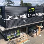 Boulangerie Ange, Marquette lez Lille, habillage de façade et enseigne