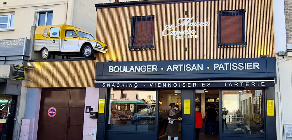 Boulangerie Caquelin, façade et enseigne