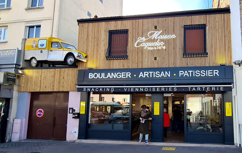 Boulangerie Caquelin, façade et enseigne