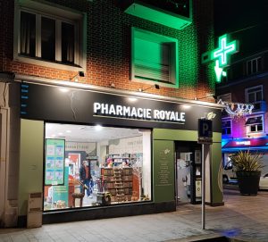 Pharmacie Royale, Calais, enseigne lumineuse
